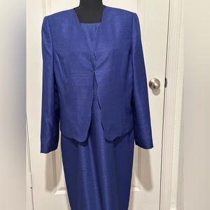 Preston & York navy blue dress with jacket